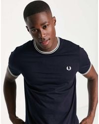 Fred Perry - Camiseta Con Dos Rayas De - Lyst