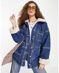 topshop distressed denim jacket