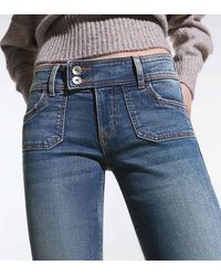 Bershka - Petite Low Rise Bootcut Jeans - Lyst