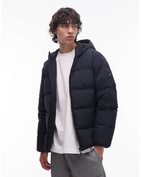 Tommy Hilfiger - Down Hooded Puffer Jacket - Lyst