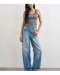 TOPSHOP - Cinch Low Rise Relaxed Jean - Lyst