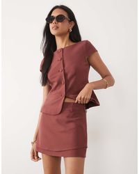 ASOS - Tailored Wrap Mini Skort - Lyst