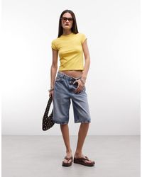 Noisy May - Mid Waist Bermuda Short - Lyst