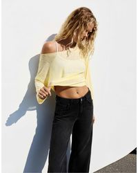 Pull&Bear - Pull fin asymétrique - Lyst