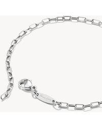 Thomas Sabo - Bracciale Paperclip Per Ciondoli Argentato - Lyst