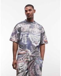 Good For Nothing - Co-ord Oversized Jersey With All Over City Print - Lyst