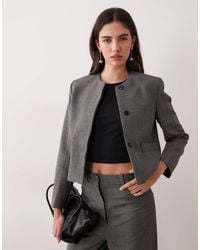 Mango - Louis Collarless Blazer Co-ord - Lyst