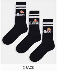Ellesse - Three Pack Crew Socks - Lyst