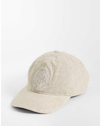 Polo Ralph Lauren - Wimbledon Capsule Embroidered Crest Logo Linen Cap - Lyst