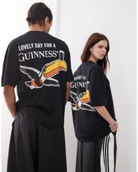 ASOS - Unisex Oversized License T-shirt With Guinness Prints - Lyst