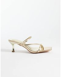 SIMMI - Simmi London Zarah Kitten Heeled Mule Sandals - Lyst