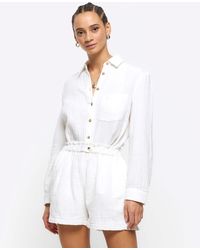 River Island - Short d'ensemble aspect lin - Lyst