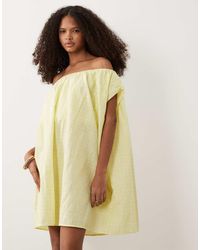 ASOS - Volume Puff Mini Dress - Lyst