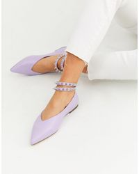 asos design lovingly bridal ballet flats