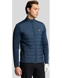Lyle & Scott - Light Jackets Hybrid Quilted Full Zip Golf Jacket - Lyst