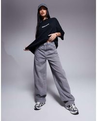 ASOS - Weekend Collective Baggy Barrel Fit Jeans - Lyst