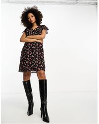 French Connection - Ditsy Floral Print Mini Dress - Lyst