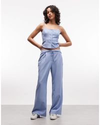 Collusion - Pantalon d'ensemble ajusté et évasé à fines rayures - Lyst