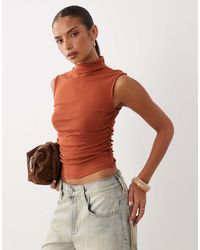 Gina Tricot - Sleeveless Funnel Neck Top - Lyst