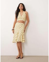 Missy Empire - Missy Empire Slinky Godet Hem Midi Skirt - Lyst