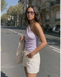 Vero Moda - Sleeveless One Shoulder Longline Top - Lyst