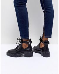 bottines noires pull and bear
