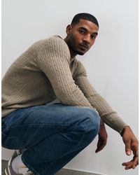 Mango - Cable Knit Sweater - Lyst