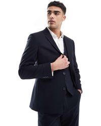 ASOS - Giacca Da Abito Slim Scuro - Lyst