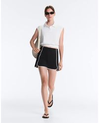 Oysho - Comfortlux Short Skirt With Contrast Piping - Lyst
