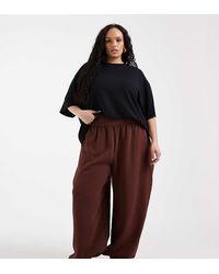 ASOS - Curve Tailored Cuffed Hem Balloon Trousers Co-ord - Lyst
