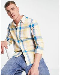 Farah - Austin Check Long Sleeve Cotton Shirt - Lyst