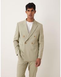 ASOS - Double Breasted Regular Suit Jacket - Lyst