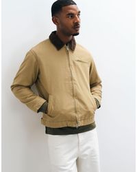 Jack & Jones - Double Zip Worker Jacket With Cord Collar - Lyst
