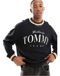 Tommy Hilfiger - Relaxed Varsity Logo Sweater - Lyst