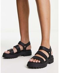 Timberland - – london vibe – sandalen aus narbenleder - Lyst