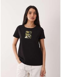 ARMANI EXCHANGE - T-Shirt Met Patchlogo - Lyst