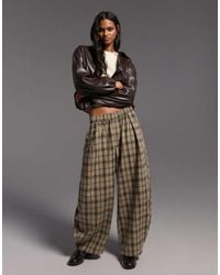 Bershka - Balloon Print Trousers - Lyst