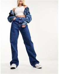 Tommy Hilfiger - Betsy - jeans dritti a vita medio alta lavaggio medio - Lyst