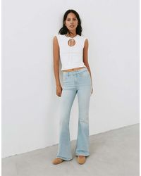 Pull&Bear - Petite Skinny Flared Jeans - Lyst