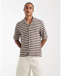 Sol Beach - Gestreept Strandoverhemd - Lyst