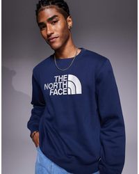 The North Face - Sudadera Azul Marino Drew Peak De - Lyst
