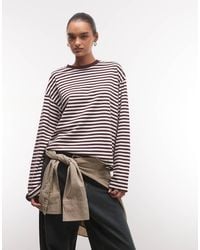 Monki - Long Sleeve Boxy T-shirt - Lyst