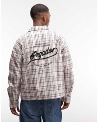 PEGADOR - Soglio Oversized Flannel Checked Shirt - Lyst