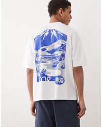 ASOS - Oversized T-shirt With Mountain Graphic - Lyst