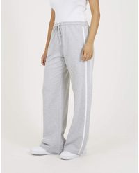 Brave Soul - Side Stripe Wide Leg Joggers - Lyst