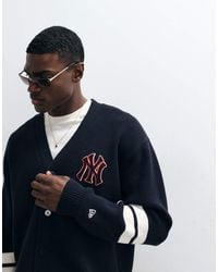 KTZ - Ny Yankees Logo Button Up Cardigan - Lyst