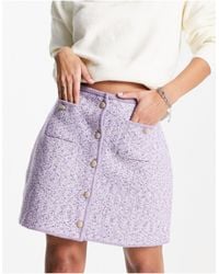 & Other Stories - Co-ord Wool Mini Skirt With Gold Buttons - Lyst