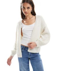 Vero Moda - – weiche, flauschige, offene strickjacke - Lyst