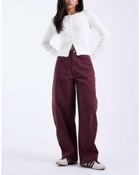 ASOS - High Waist Barrel Jeans - Lyst
