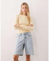 Calvin Klein - Bermuda Denim Jorts - Lyst